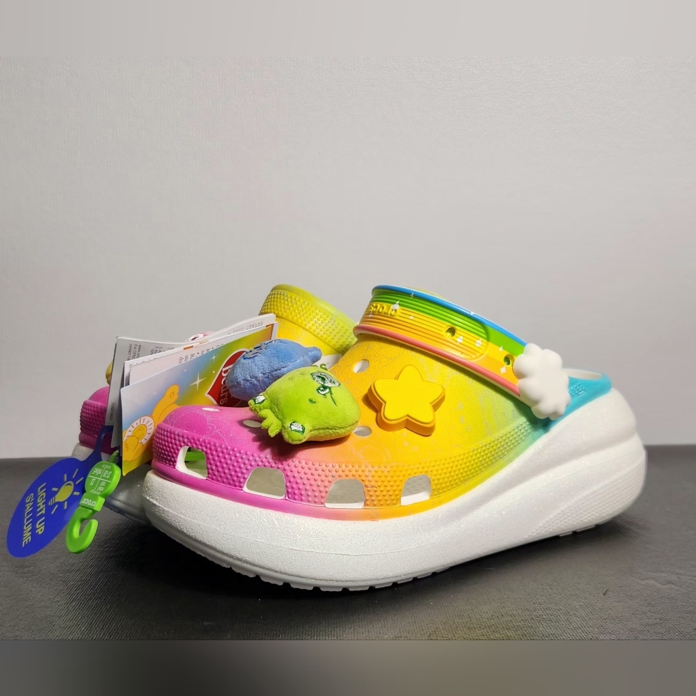 CROCS X Care Bears Collaboration Crush Clog 'Light On' - 210103 Women Size 7
